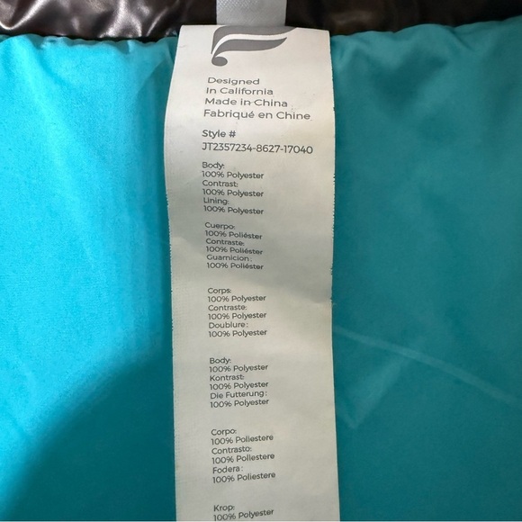 Fabletics Oversized Puffer Vest Brown size Medium - Picture 9 of 9